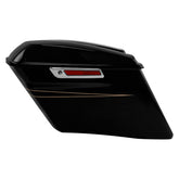 HR3 Black Quartz CVO Stretched Saddlebags For 14-23 Harley Touring